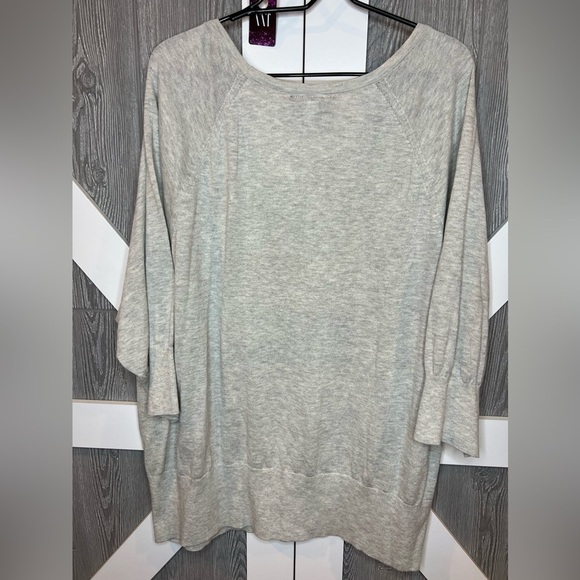 B14.22 NWT Lane Bryant Owl Sequin Scoop Sweater Top 3/4 Sleeves Sz 26/28 - Picture 5 of 6